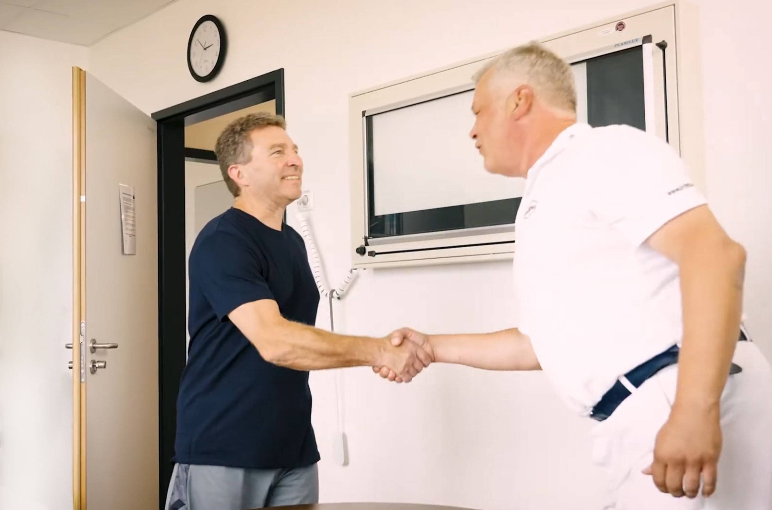 Begrüßung Rehapatient